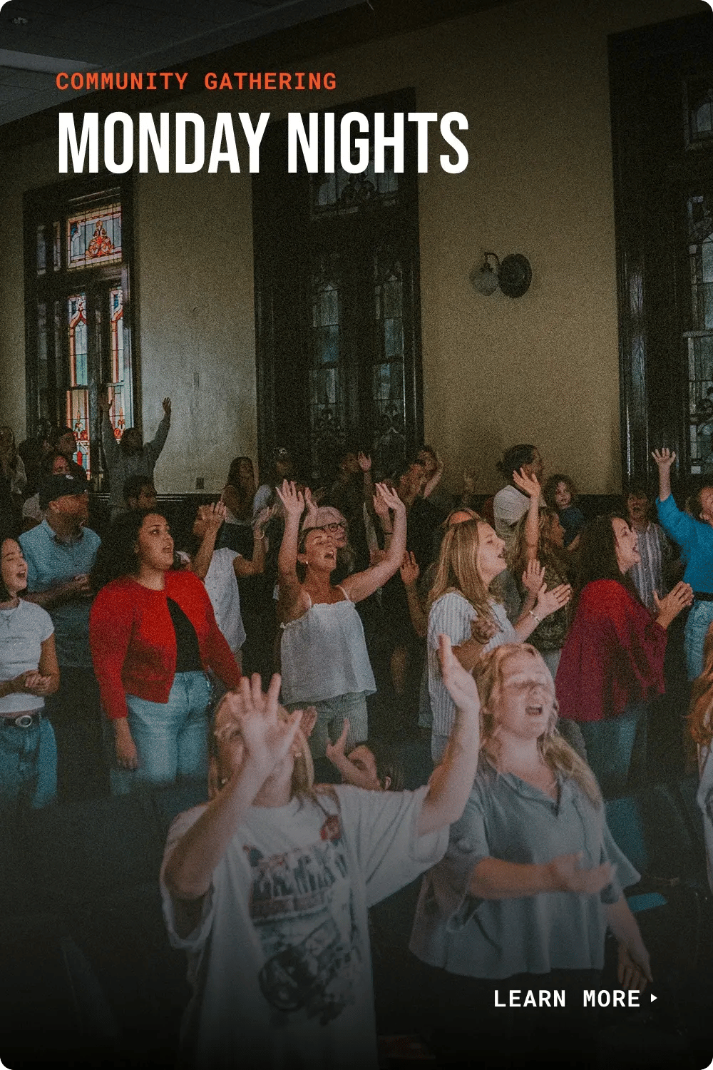 Monday Night Gathering Card