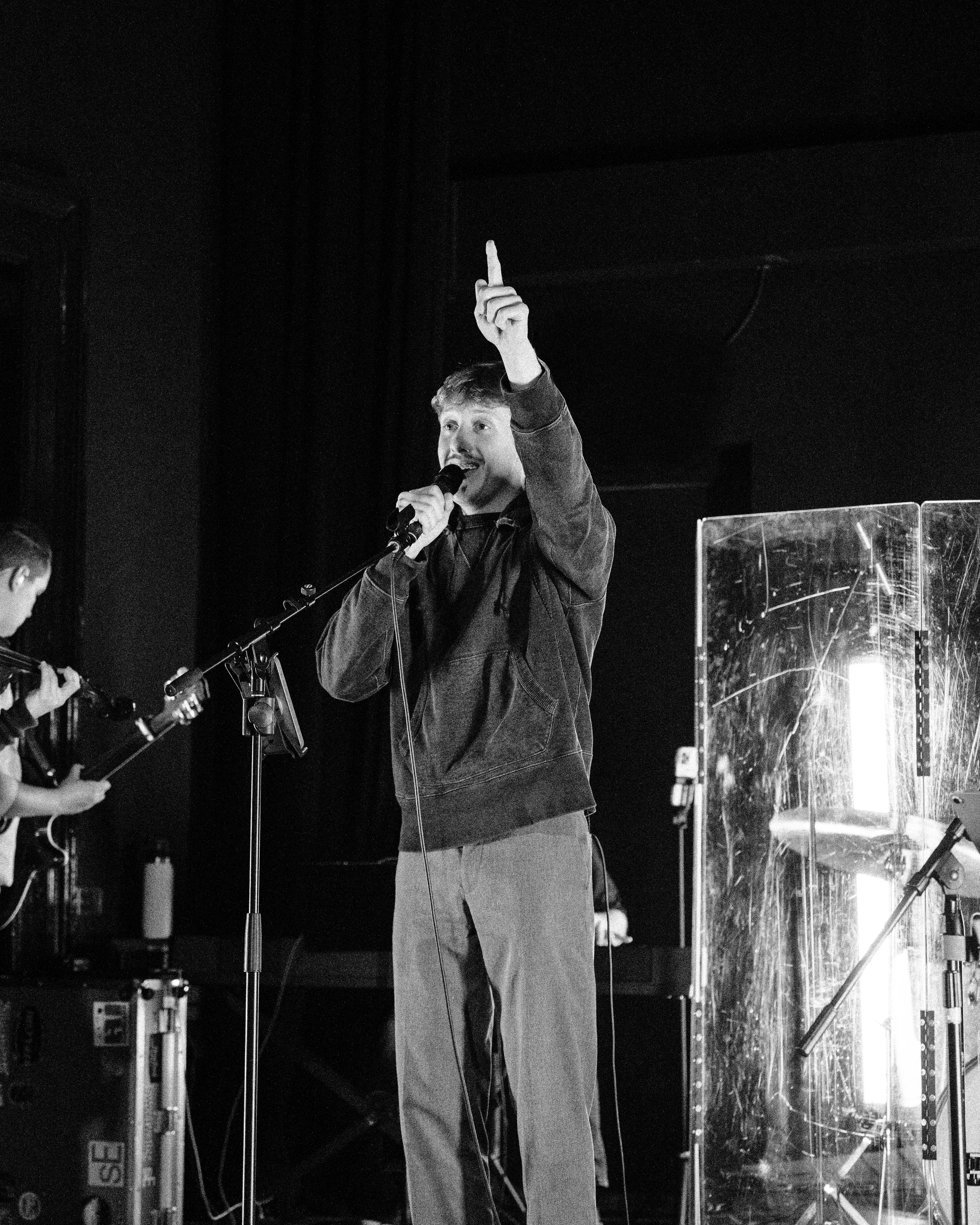 Declaring the word over the room at a Monday Nights gathering in Nashville