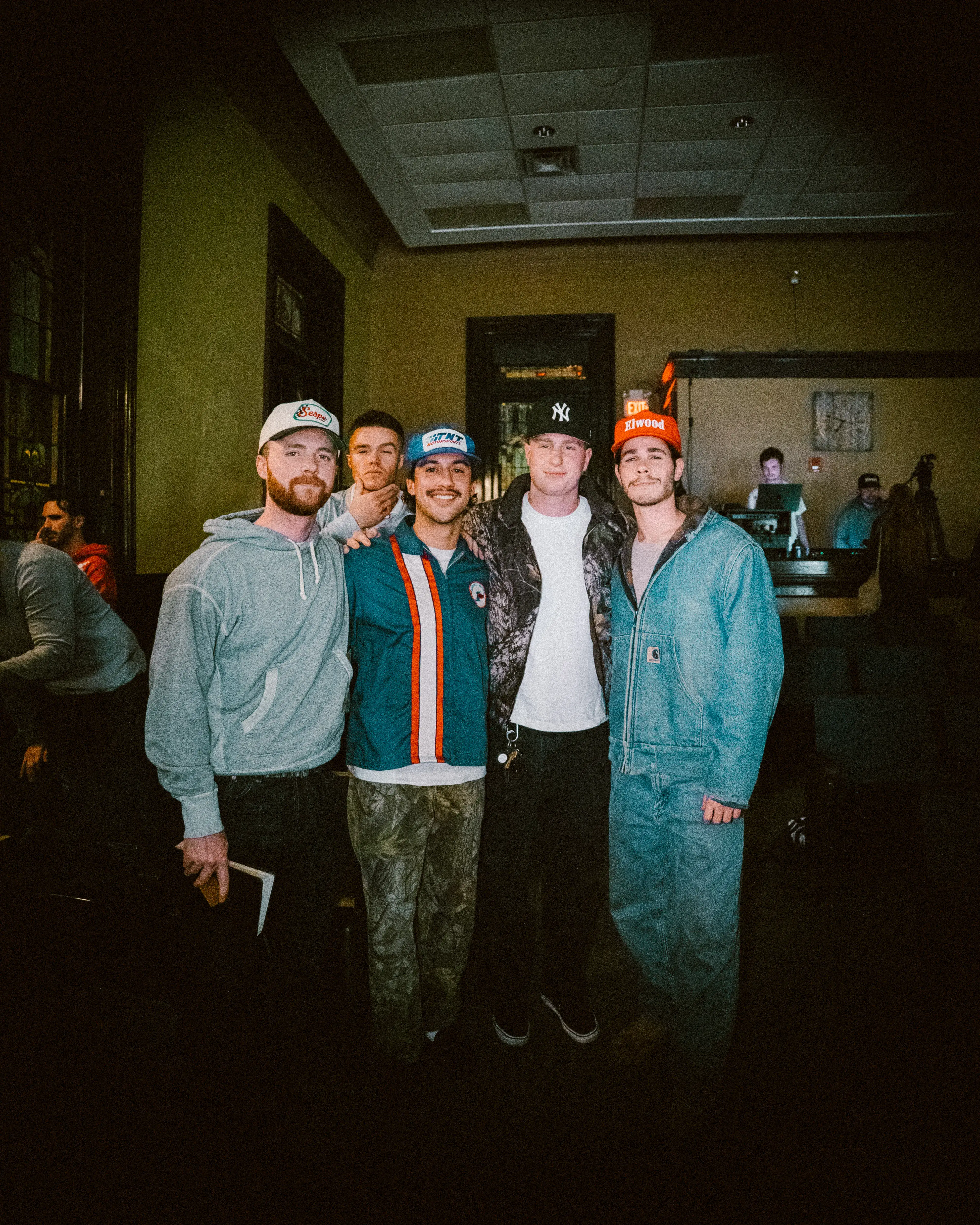 A crew of guys ready to take action together after Monday Nights in Nashville